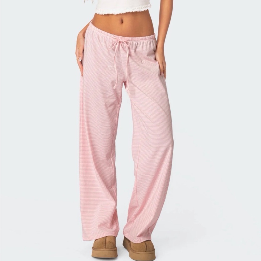 Edikted Olivia Striped Loose Fit Pants
